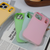 Coque de téléphone portable en silicone souple avec oreilles de chat Jelly Cat, antichoc en TPU, pour iPhone 17 16 15 14 13 12 Pro Max – Vente en gros