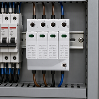 Dispositif de protection contre les surtensions 4P SPD 385V 20KA 40KA Rail DIN Parafoudre AC Protecteur de surtension basse tension