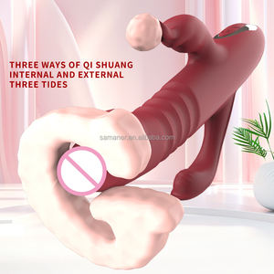 Vibrateur culotte en silicone haute vitesse <span class=keywords><strong>à</strong></span> 12 fréquences <span class=keywords><strong>pour</strong></span> femmes, stimulateur clitoridien et point G, godemiché télescopique type lapin - Product Image 4