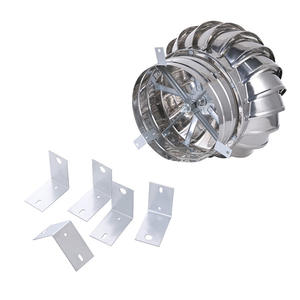 Ventilador de Techo, Extractor de Aire Eléctrico Impulsado por el Viento, Turbina de Ventilación de Techo, Acero Inoxidable - Product Image 1