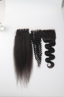 Expédition Rapide Cheveux Humains Vierges Birmans 100% Naturels pour Lace Frontale HD Transparente Sans Colle 13x4 Pouces Haute Qualité Densité 130%