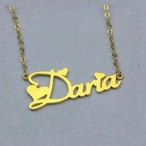 Personalized Custom Personalised 18k Gold Plated 925 Sterling <strong>Silver</strong> Any English Letter Name <strong>Initial</strong> Diamond Plate <strong>Necklace</strong> - Product Image 6