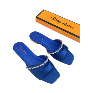 Sandalias Planas Elegantes con Punta Cuadrada para Mujer, Marca <span class=keywords><strong>Oleg</strong></span>, Transpirables, Abiertas, de Verano, Estilo Slip-On, Tendencia de Moda, Novedades para Primavera - Product Image 5