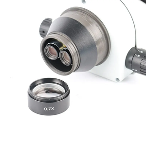 Lente objetiva auxiliar WD120 0.7X microscópio estéreo <span class=keywords><strong>trinocular</strong></span> lente Barlow 48mm rosca - Product Image 4