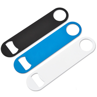 Werbe edelstahl flache flasche opener