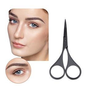 Chuyên nghiệp tốt thép không gỉ cong lưỡi kéo cho tóc cắt tỉa lông mày mũi tóc lông mi gốm xử lưỡi-công cụ làm đẹp - Product Image 5