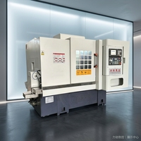 Torno Fresador CNC de Doble Husillo Vertical LICHI LC-Z46S GSK, Servicio Mediano, Recorrido de 400x300mm, 12 Estaciones de Herramientas, Certificado CE