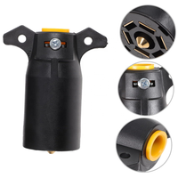 USA 7-Poliger Anhängerstecker RV-Stil 7-Wege Flachstecker aus Kupfer Rostfrei Zuverlässiger Adapter
