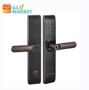 Glomarket Nieuwe Aankomst Producten Smart Lock Vingerafdruk Unlock Tuya Smart Deurslot Telefoon App Controle Smart Deurslot