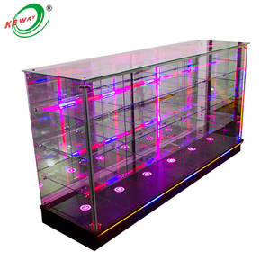 ארון תצוגה של אורות צבעוניים בהתאמה אישית עם זכוכית מחוסמת - Product Image 1