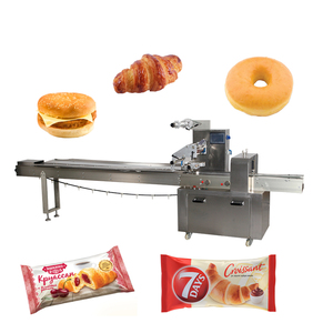 Nhỏ tự động các loại khác nhau ổ bánh mì dòng chảy Gói máy đóng gói cho pho mát bánh brownie máy đóng gói với Nitơ - Product Image 1