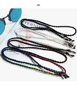 Eye <strong>Glasses</strong> String Holder Chain PU Leather Eyeglass Lanyards <strong>Straps</strong> Cords for Men and Women <strong>Glasses</strong> Holders Necklace Around <strong>Neck</strong> - Product Image 3