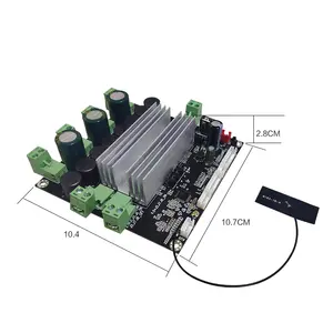 2.1 4*120w profesyonel ev sineması ses amplifikatörü kurulu mavi diş 5.1 için güç ses amplifikatörü s/hoparlörler pcb