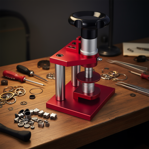 Outil de réparation de montres en acier inoxydable, presse à lunettes et boîtiers à 20 matrices pour montres, pour usage sur banc d'horloger - Product Image 2