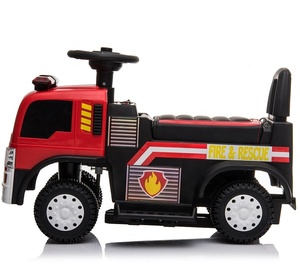 Voiture pivotante électrique pour bébé, rechargeable, 6V, <span class=keywords><strong>camion</strong></span> de feu, pour enfants, pour conduire - Product Image 2
