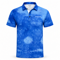 Polo sportif personnalisé pour homme, motif marbré, transfert thermique, logo personnalisé, OEM, vente en gros, marque privée, faible MOQ