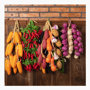 L06731 Großhandel Shop Restaurant Dekoration realistische künstliche Knoblauch Pfeffer Obst und Gemüse künstliches Gemüse - Product Image 1
