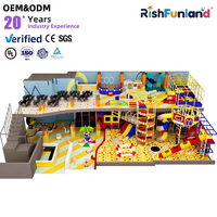 Parc d'aventure commercial OEM, parcours Ninja Warrior, aire de jeux intérieure pour enfants avec mur d'escalade, piscine à balles, tunnel