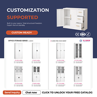Gabinete de Seguridad de Acero OEM ODM, Archivador con Cerradura de Alta Capacidad para Gestión de Documentos Empresariales