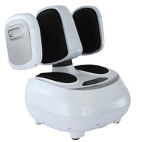 Masseur de jambes et de cuisses à air comprimé 2 en 1 Human Touch, appareil de relaxation des mollets et des pieds, thérapie par infrarouge thermique, contrôle de la durée pour la maison