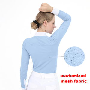 Tùy Chỉnh Cưỡi Ngựa Quần Áo Cơ Sở Lớp Co Giãn Nhanh Chóng-Khô Phụ Nữ Cưỡi Ngựa Cưỡi Ngựa Áo Sơ Mi Thể Thao Mặc Cho Phụ Nữ - Product Image 3