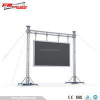 Sistema de Truss de Aluminio para Postes de Portería, Truss Cuadrado con Conector de Espiga para Pantalla Line Array con Base y Bloques, Carga de 500-1000 kg