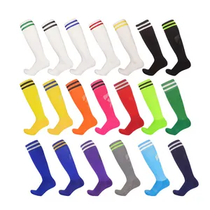 2023 Kid Soccer Colorful Cotton Crew Anti Slip Were-resistance Skin Friendly Breathable Football Socks for Men