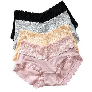 Low Price Mix inventory clearance stock Panty Wholesale One Piece Cotton Seamless Ladies Panties Sweet Women Underwear