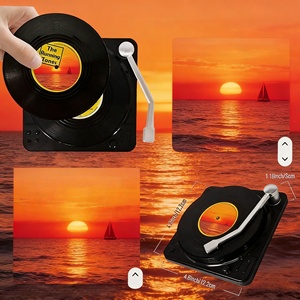 Posavasos de Plástico Personalizados, Posavasos para Bebidas Personalizados al por Mayor, Posavasos Promocionales con Forma de <span class=keywords><strong>CD</strong></span>, Regalos Personalizados Ecológicos - Product Image 6