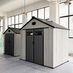 Caseta de Almacenamiento de <span class=keywords><strong>Resina</strong></span> para Exteriores Resistente a la Intemperie, con Puerta Individual y Piso - Product Image 3