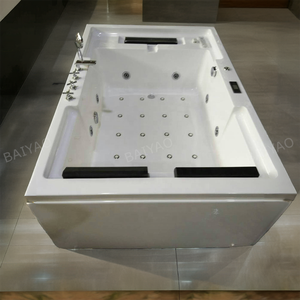 BaiYao Inground Baignoire Whirlpool <span class=keywords><strong>Jakuzzi</strong></span> 2 Personnes Yacuzi Intérieur Avec Buses D'air Avec Fonction De Massage - Product Image 5