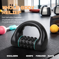 Masseur à rouleaux électrique portable OEM multi-balles à rotation automatique, alimenté par USB, pour la récupération musculaire des tissus profonds sur une grande surface, vente en gros
