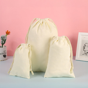 Sacs en toile à cordon de serrage de l'usine de sacs Yifan de la ville de Longgang, sacs en coton et lin pour bijoux, emballage cadeau, impression de logo personnalisée - Product Image 1