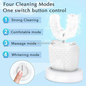 <span class=keywords><strong>Brosse</strong></span> à dents électrique ultrasonique sans fil portable en forme de U avec écran LED pour la maison et les voyages - Product Image 3