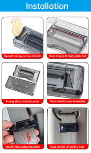 Marca Shunwei, gran oferta, ajustador de cinturón de <span class=keywords><strong>seguridad</strong></span> de coche, estilo deportivo, Material ABS, Clip y tapón para cinturón de <span class=keywords><strong>seguridad</strong></span> de coche de 2 puntos para mujeres <span class=keywords><strong>embarazadas</strong></span> - Product Image 6