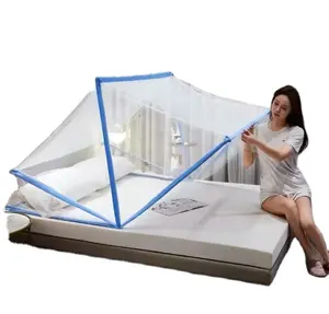 Vente en gros de moustiquaire pliante portable pour adultes moustiquaire d'été pour dortoir d'étudiants