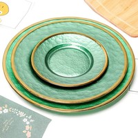 Assiette de présentation de fruits en verre moderne et luxueuse pour la table à manger de fête