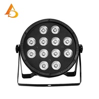 Projecteur LED PAR Super Lumineux 12x12W à Contrôle Automatique DMX512 RGBW 4-en-1 pour Scène