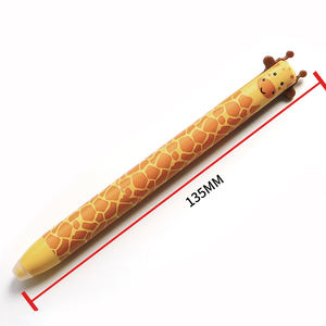 Nieuwe Groothandel Briefpapier Kleurrijke Pennen 0.5Mm 2 Kleuren Kawaii Dier Uitwisbare Gel Inkt Pen Voor Scholieren - Product Image 6