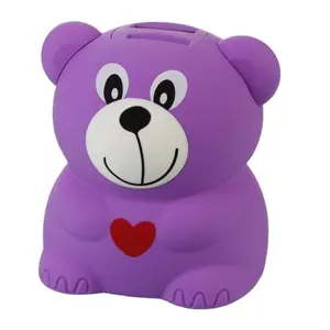 Best Selling Bear Forma Plástico Digital Contando Coin Bank Para Crianças Presente Passado CE RoHS