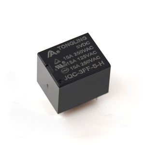 TONGLING JQC-3FF-S-H電磁T73シリーズ4ピン5V 10A <span class=keywords><strong>DC</strong></span>リレーPCB取り付け - Product Image 1