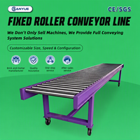 Convoyeur à rouleaux motorisé à haute efficacité, table de convoyeur à rouleaux extensible pour le chargement et le déchargement de conteneurs