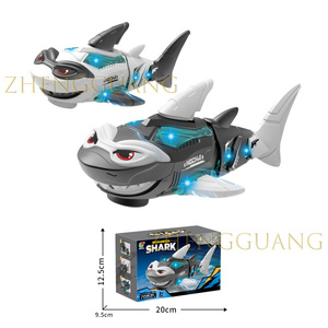 Zhengguang giocattoli azionati a <span class=keywords><strong>batteria</strong></span> per bambini che giocano giocattolo mobile elettrico musicale Swing luminoso di squalo giocattoli con luce e suono - Product Image 6