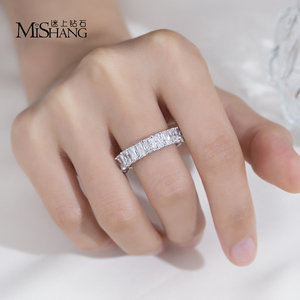 แหวนเพชรเมสซี่ รุ่น MSR-2170 แพลตตินั่ม เพชรเลี้ยงในห้องปฏิบัติการ แหวนหมั้น - Product Image 5