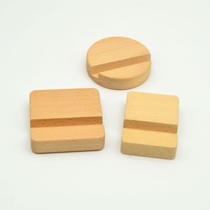 Wooden Phone <b>Stand</b> <b>Tablet</b> Holder 2x6x8cm Desktop Organizer <b>For</b> Smartphone And <b>Tablet</b> Display - Product Image 2