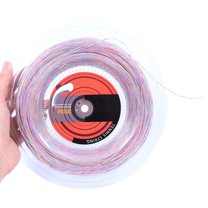 Cuerda de repuesto para raqueta de tenis de nailon de varios colores, cuerda larga de 200m tipo disco redondo, cuerda con logotipo personalizado de material de nailon + alambre. - Product Image 2