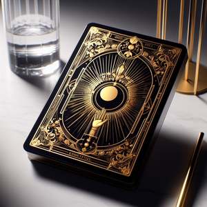 Werkseitig angepasste Kompass Mysterious Platinum <span class=keywords><strong>Tarot</strong></span> Tischs piel karten Umwelt freundliches tragbares Design Großhandel erhältlich - Product Image 3