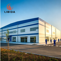 Almacén de Acero Prefabricado de Alta Resistencia, Instalación Rápida, Taller Metálico, Nave Industrial para Almacenamiento en Fábricas y Logística
