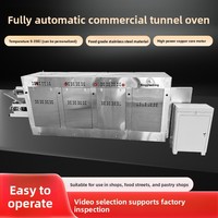 Four commercial électrique tunnel entièrement automatique avec moteur, capacité de 250 kg/h, pour la production de crêpes en forme de feuille et de pain pita