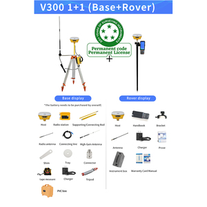เครื่องมือสำรวจ350สถานีมืออาชีพ K60 4ฐาน V300เป้าหมายสูงอุปกรณ์ GPS GNSS RTK - Product Image 2